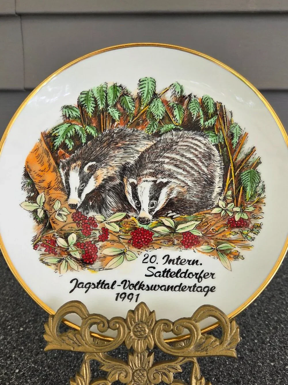 Lorenz and Sohn Satteldorf 20th International Volkswandertage Badger Plate